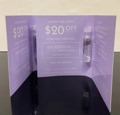 Lot Of 6 Exceptional Because You Are Eau De Parfum Samples 1.0 ml Each. As Pict.