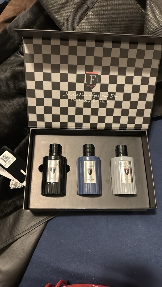 F Collections Black Purosangue Eau de Parfum Spray for Men Travel 0.34 fl oz