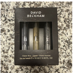 NEW David Beckham Classic Blue/Classic/Classic Homme EDT Spray Set 3x10ml