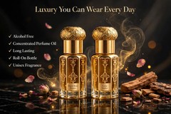 Royal Rose Erosia And Cedar Ember Attar Set | Alcohol-Free Perfume Oil Unisex