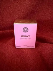 VERSACE BRIGHT CRYSTAL PARFUM 0.17 OZ / 5 ML COLLECTABLE DABBER MINI NIB