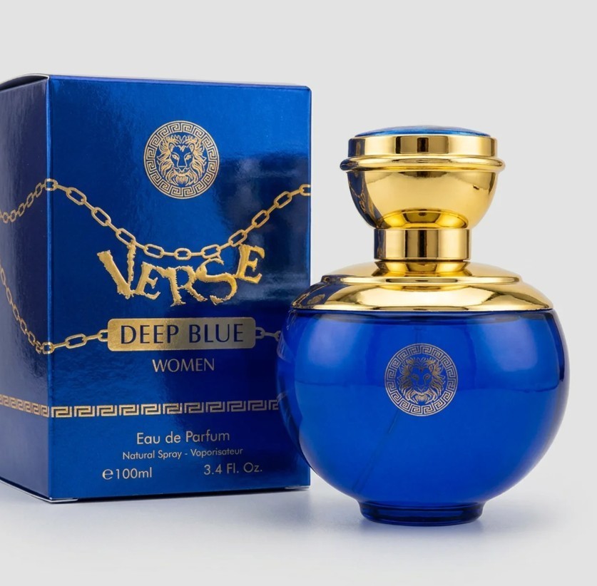 Verse Deep Blue Eau de Parfum FRAGRANCE COUTURE Perfume for Women 3.4 oz Spray