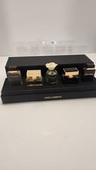 Dolce & Gabbana women’s 5-piece miniature fragrance gift set.