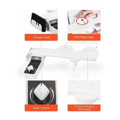 Bidet Attachment for Toilet, 0.3″ Ultra Thin Bidet Toilet Seat Attachment – Dual