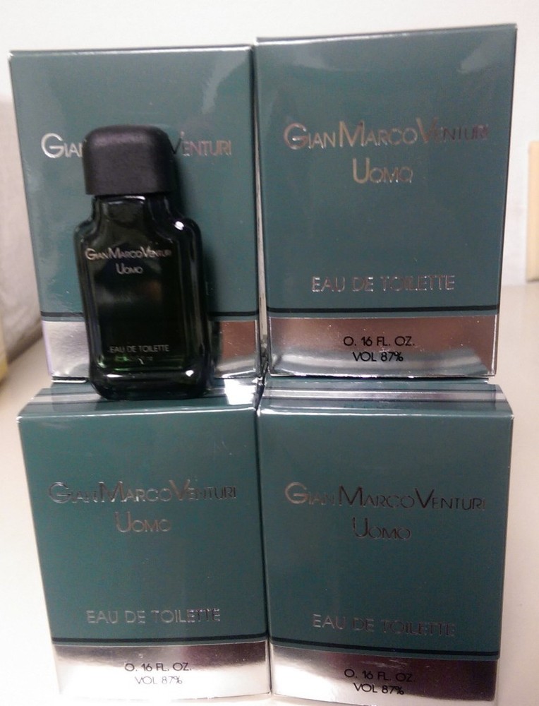Gian Marco Venturi Uomo Mini EDT 0.16 OZ (LOT OF 12 PCS) -TOTAL 2 oz ,VINTAGE.