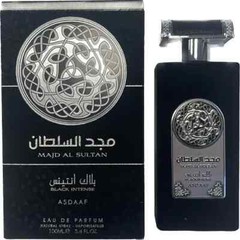 Majd Al Sultan Black Intense Asdaaf Eau De Parfum by Lattafa Perfumes – 100ml