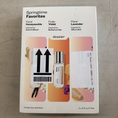Dossier Springtime Perfume Trio Set – 3pc Fruity Violet, Floral Honeysuckle, Flo