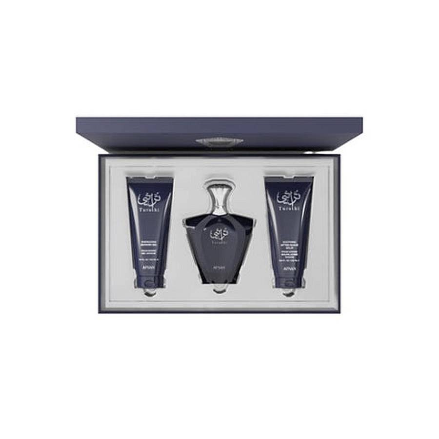 Afnan Men’s Turathi Blue 3pcs EDP Gift Set Fragrances 6290171074274