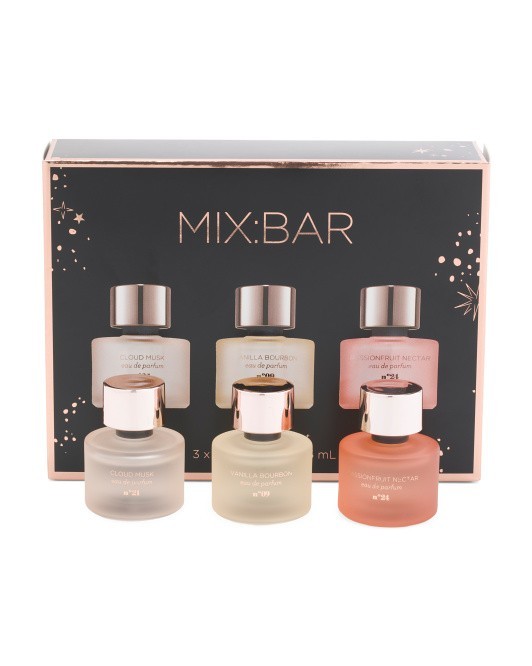 Mix Bar Perfume EDP Set Trio Cloud Musk – Vanilla Bourbon – Passionfruit Nectar