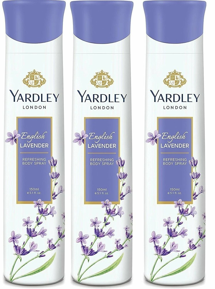 YARDLEY London English Lavender Deodorant Combo for Women 150 ml (Pack Of 3) k84