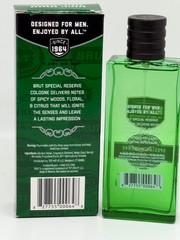 BRUT FOR MEN SPECIAL RESERVE 3.4 oz / 100 ML Cologne Spray Glass Bottle ,In Box