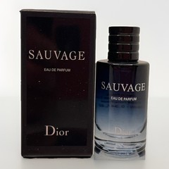 DIOR SAUVAGE EDP 10 ML Mini Bottle Gift Bag+ 2 Tom Ford Samples of Ombré Leather