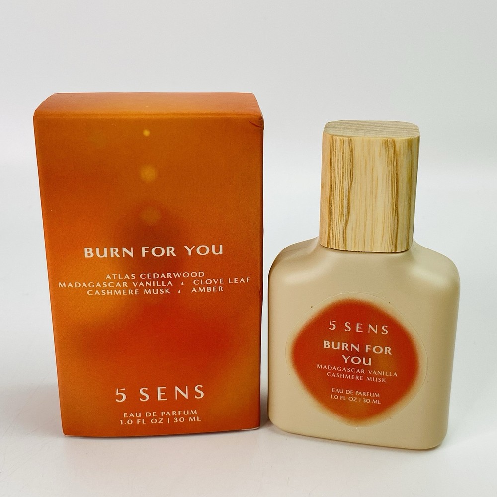 5 Sens ~ Burn For You ~ Eau De Parfum 1 Oz/ 30mL Fragrance Perfume Spray NEW
