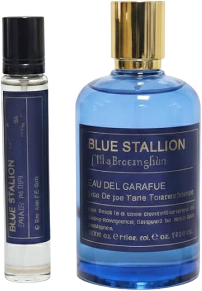 Emper Blue Stallion Eau de Parfum Gift Set for Men, 3.4 Oz + 20ml