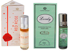 Red Rose & Lovely – 2 Roll On Perfume Oils 6ml Each | Long Lasting Fragrance
