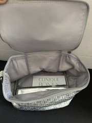 Clinique Aromatics Elixir Parfume 2, ea 1.5 FL OZ and Silver Makeup Bag, NEW