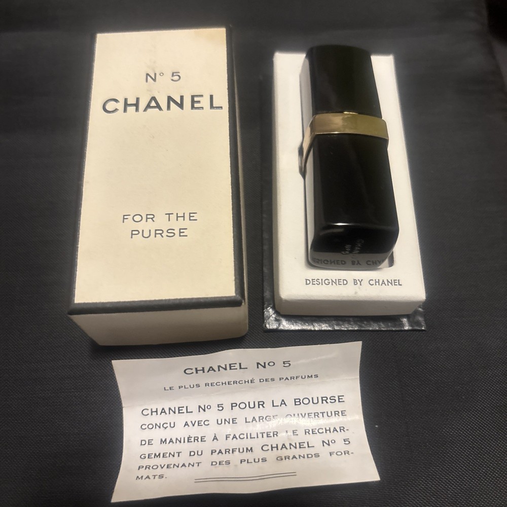 Rare Vintage Perfume CHANEL N°5 Full Bag Vaporizer 70s/80s Batch 100