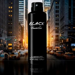 Kenneth Cole Black All Over Body Spray for Men, Aromatic Woody Fragrance, Not…