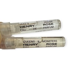 Henry Rose Perfume Sample Lot 4 x 1.5ml Vials Queen & Monsters Jake’s House