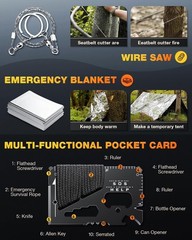 Unique Birthday Gift 21 in 1 Survival Kit for Men Waterproof Camping Accessories