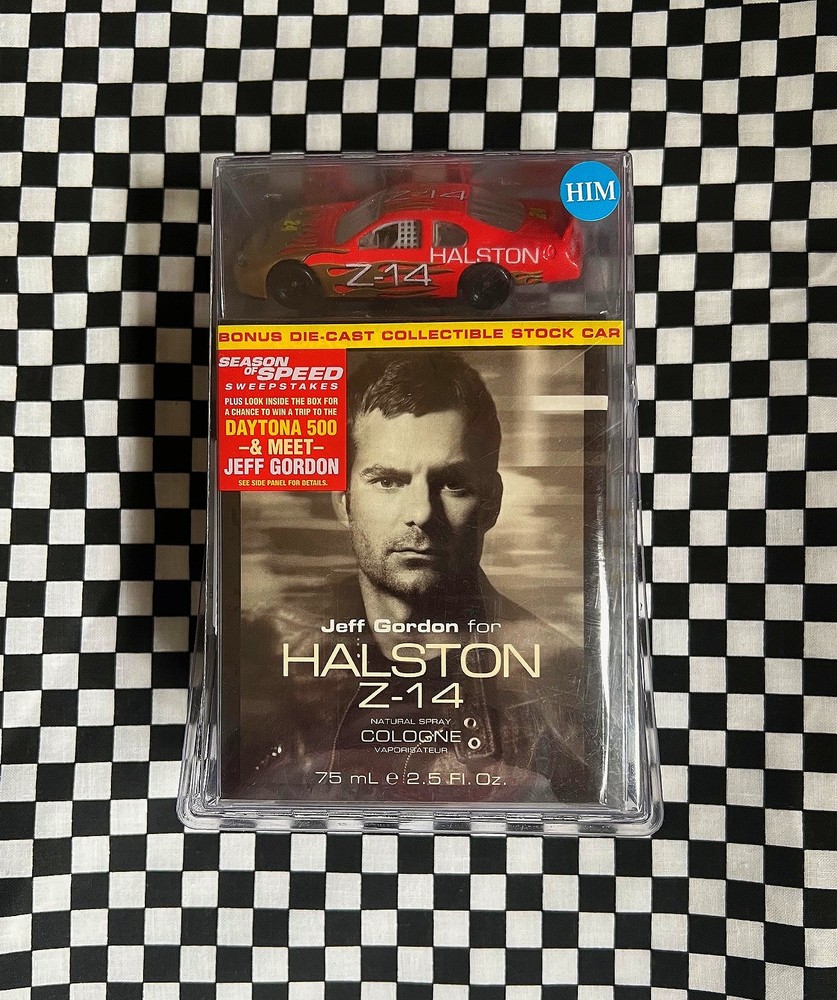 New Jeff Gordon for Halston Z-14 Cologne & Die Cast Stock Car Special Edition