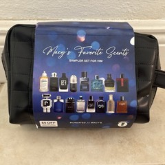 Luxury Men’s Cologne Fragrance Sampler for Him Vial Gift Set 16Pc Travel Bag New