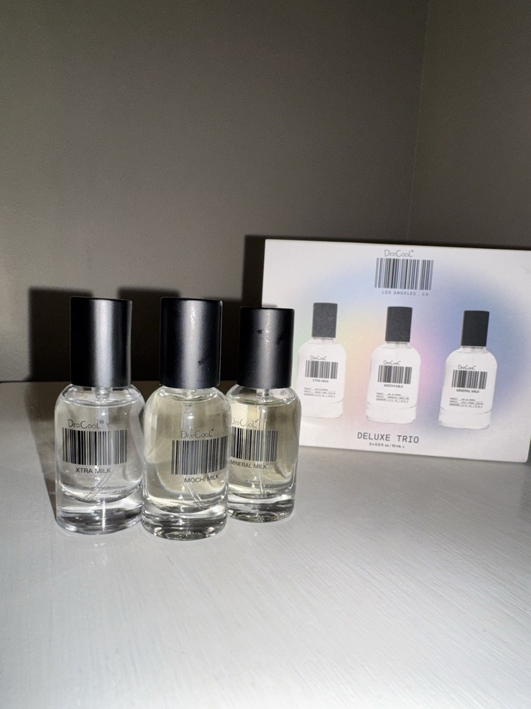 DedCool Deluxe Trio Spray XTRA MOCHI MINERAL MILK Travel Size 3×0.33 fl oz