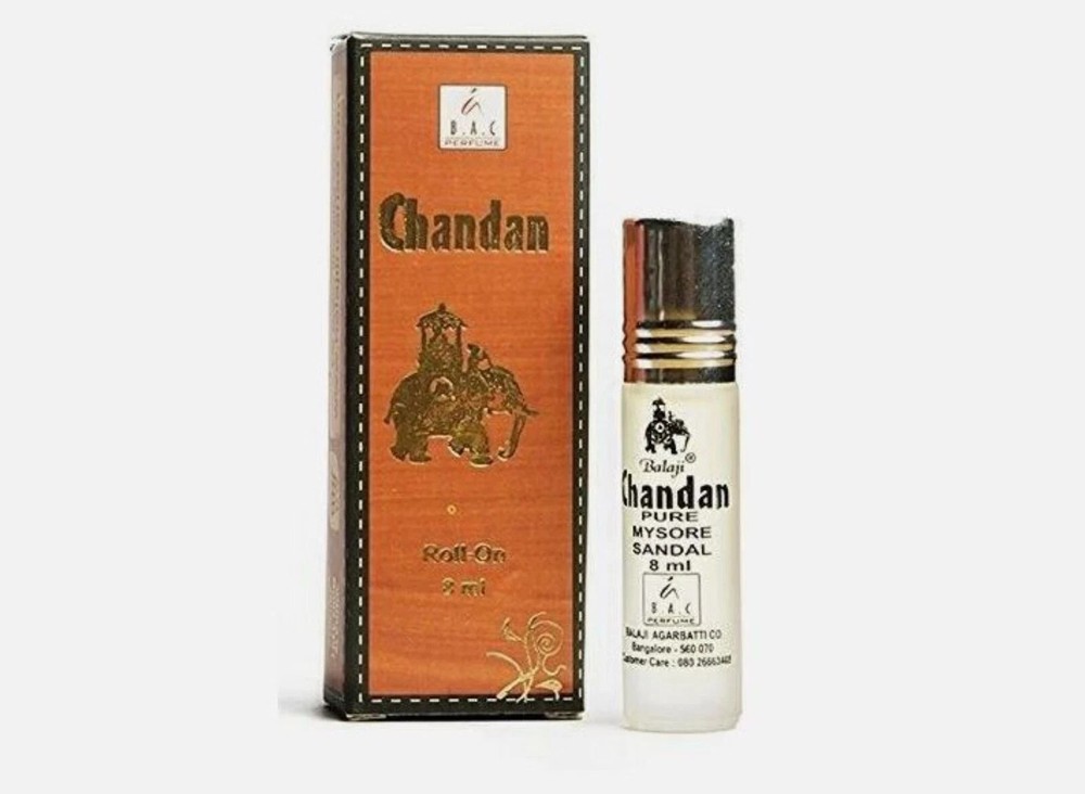Balaji Chandan Roll-on Perfume 8ml Attar Incense Oil Sandalwood Fragrance Attar