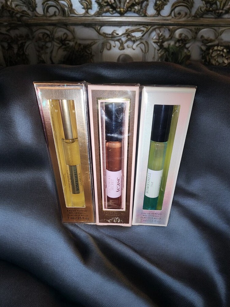LOT OF 3* Victoria’s Secret Eau De Parfum 0.23oz Rollerballs. 3 Different Scents