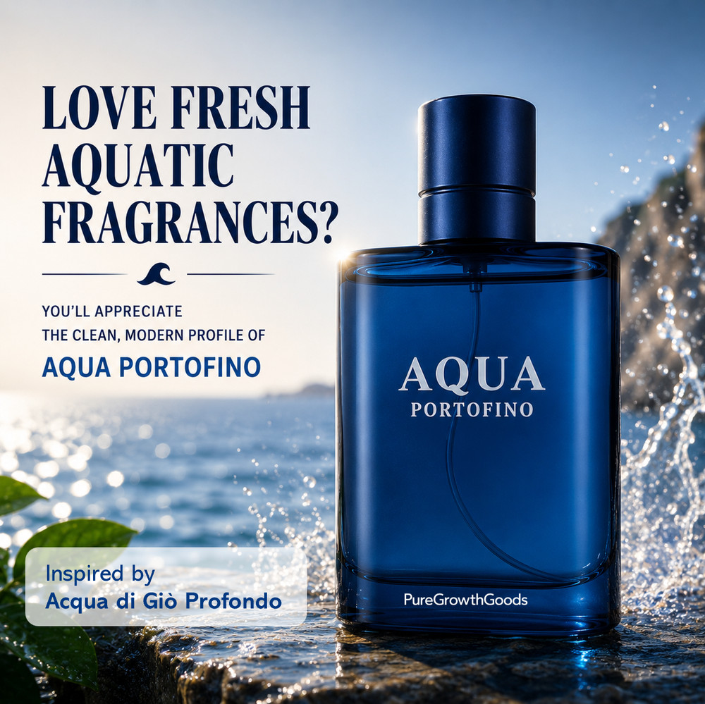 Fresh Aquatic Cologne for Men 3.4 oz EDP Designer Style Aqua Portofino