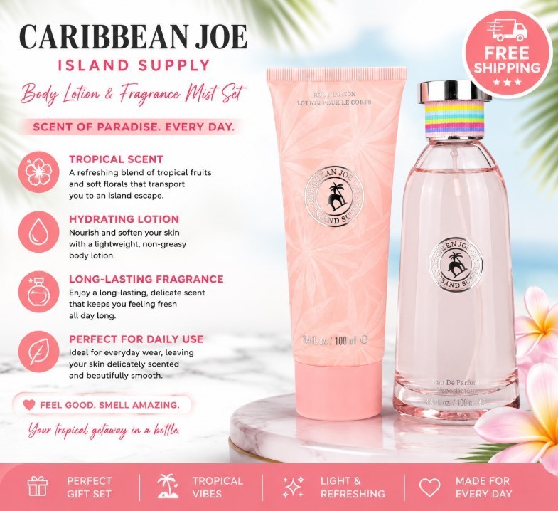 Paradise Isle By Caribbean Joe, 2 Piece Gift Set For Women