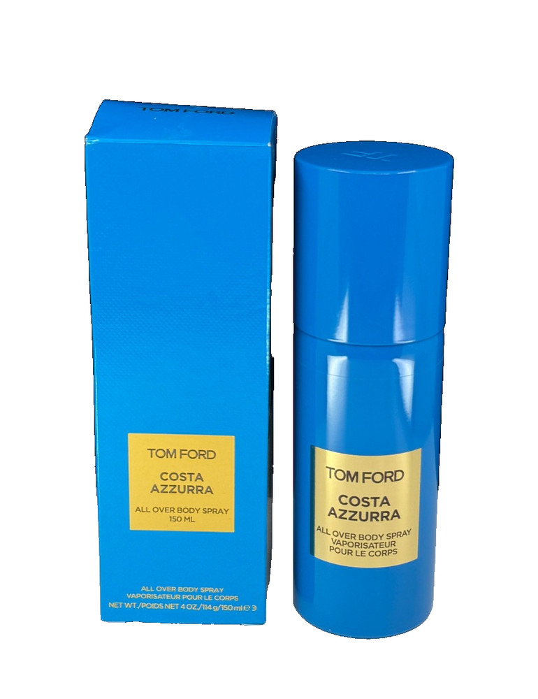 NEW TOM FORD COSTA AZZURRA All Over Body Spray – 4oz / 150 ML New *CHECK