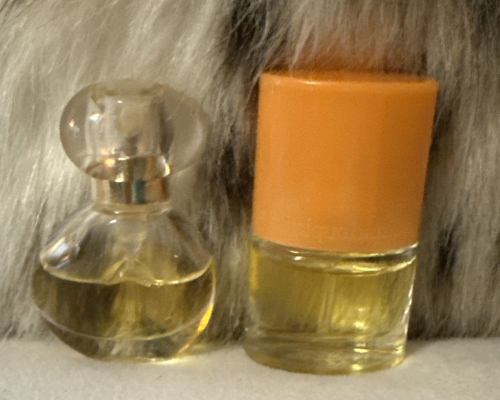 ESTEE LAUDER Intuition .14 fl. oz. & CLINIQUE Happy .14 fl oz Mini Perfumes