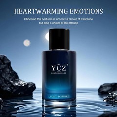 YCZ Lucky Sapphire Men’s Eau De perfume 1.7oz(50m) Charm Unfolds fragrance gift