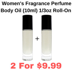 Women’s Fragrance Perfume Body Oil Premium 10ml RollOn (2 PACK)-Select from List