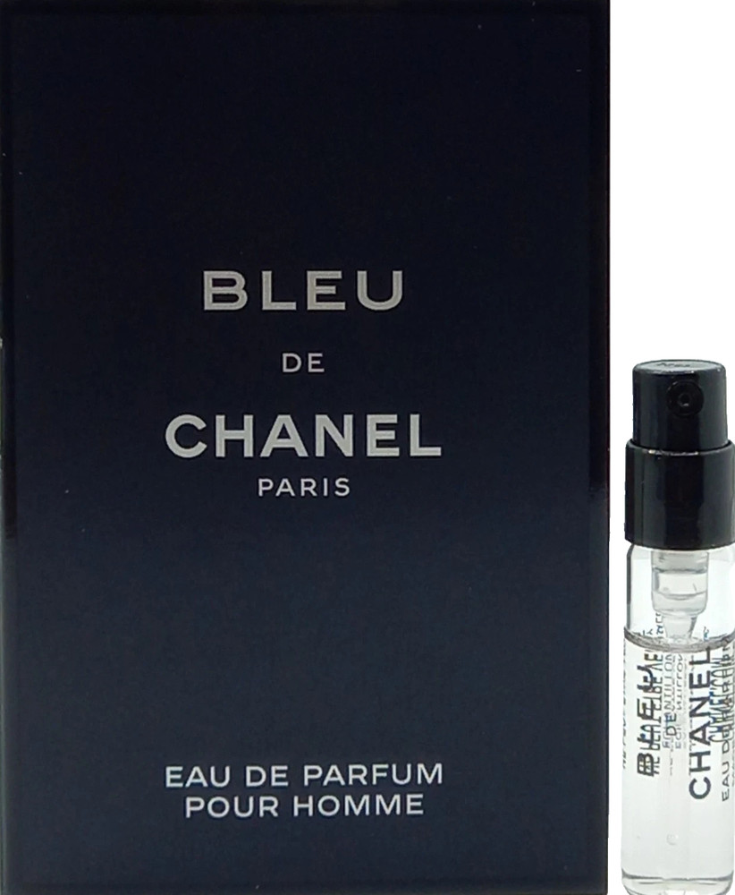 Chanel Bleu De Chanel Eau De Parfum Vial Spray Men 0.05 Oz / 1.5 ml Travel Size!