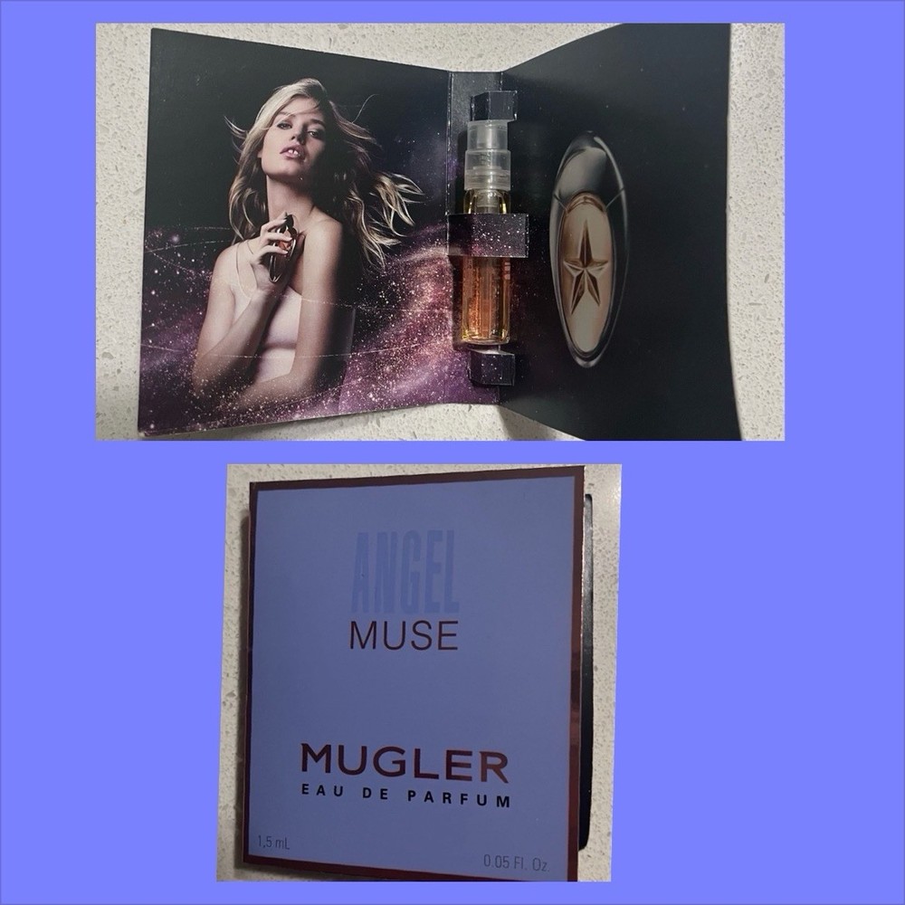 2 X Mugler ANGEL MUSE Eau de Parfum Spray Vial 0.05fl.Oz / 1.5ml New!