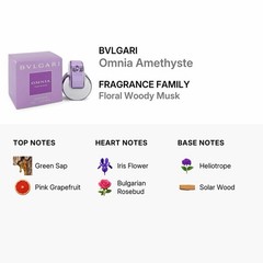 Bvlgari Omnia Amethyste EDT Spray for Women Floral Fresh~Sealed Brand New~1.35oz