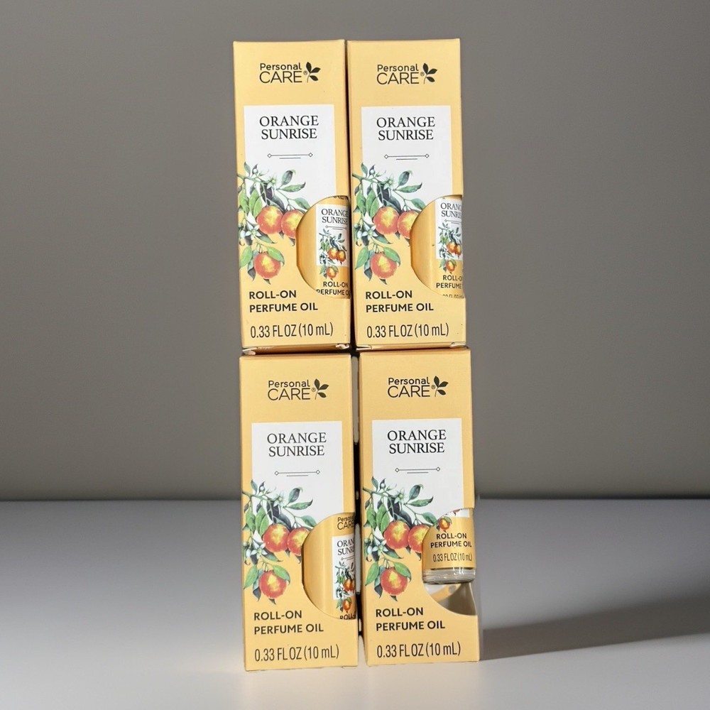 4x Orange Sunrise ☀️ Roll-On Perfume Oil 0.33 fl oz Each – Fresh Citrus Scent