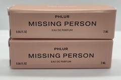 Phlur Missing Person Eau De Parfum Spray Sample Siz 2ml/.06oz | Set Of 2 | NIB