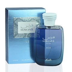 Rasasi Hawas Ice for Men Eau de Parfum Spray 3.4 Oz / 100 ml