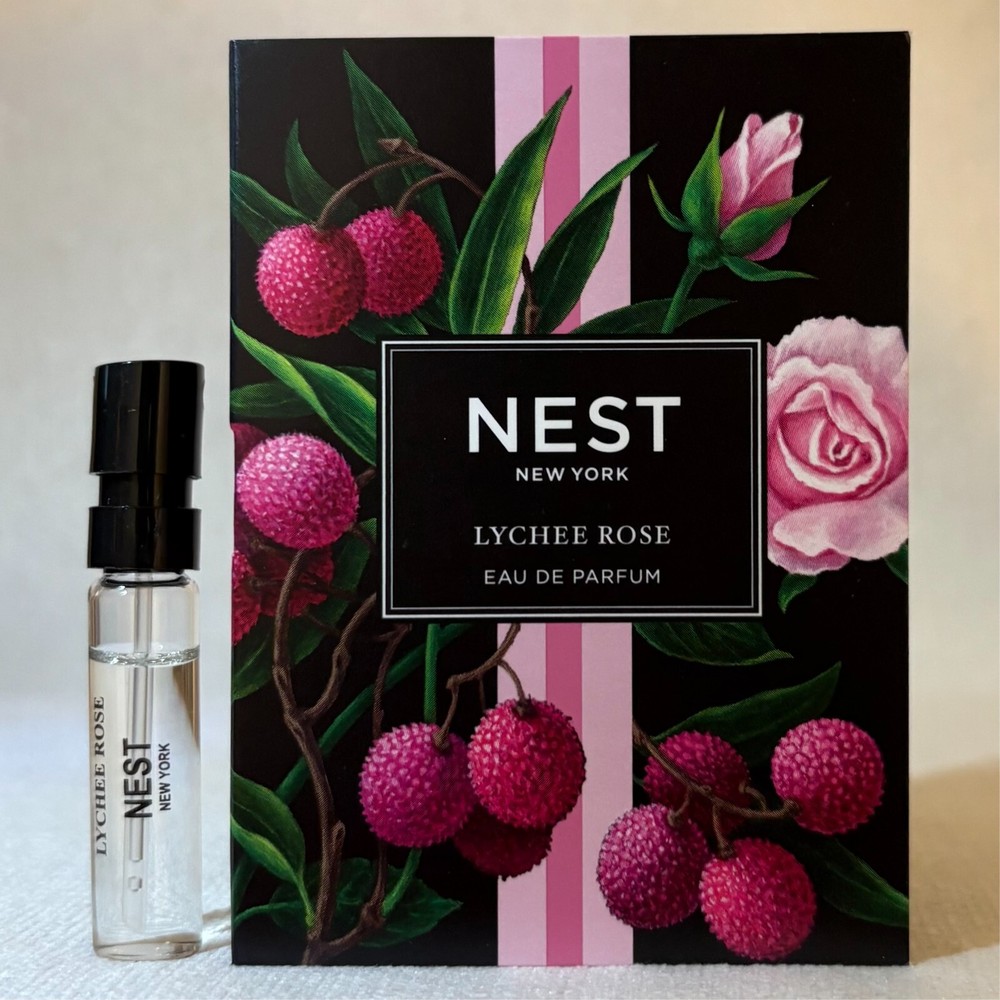 Nest Lychee Rose Eau de Parfum EDP Sample Spray .05oz, 1.5ml New in Card