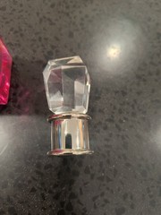Viva La Juicy Noir Pink Perfume Bottle Acrylic Diamond Top EMPTY Bottle