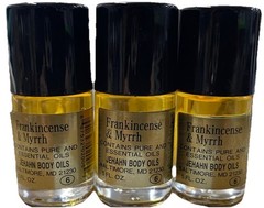 Frankincense & Myrrh Body Oils – 3 Bottle x 1/2 oz Each Bottle