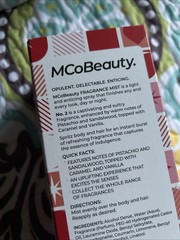 MCo Beauty No. 2 Fragrance Mist Pistachio, Sandalwood & Vanilla 8.11oz 240mL NEW