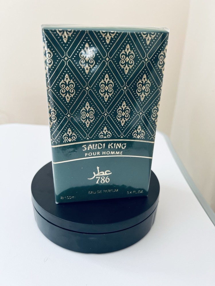 Saudi King 786 Pour Homme Eau de Parfum Spray, Regular Size 3.4 fl oz