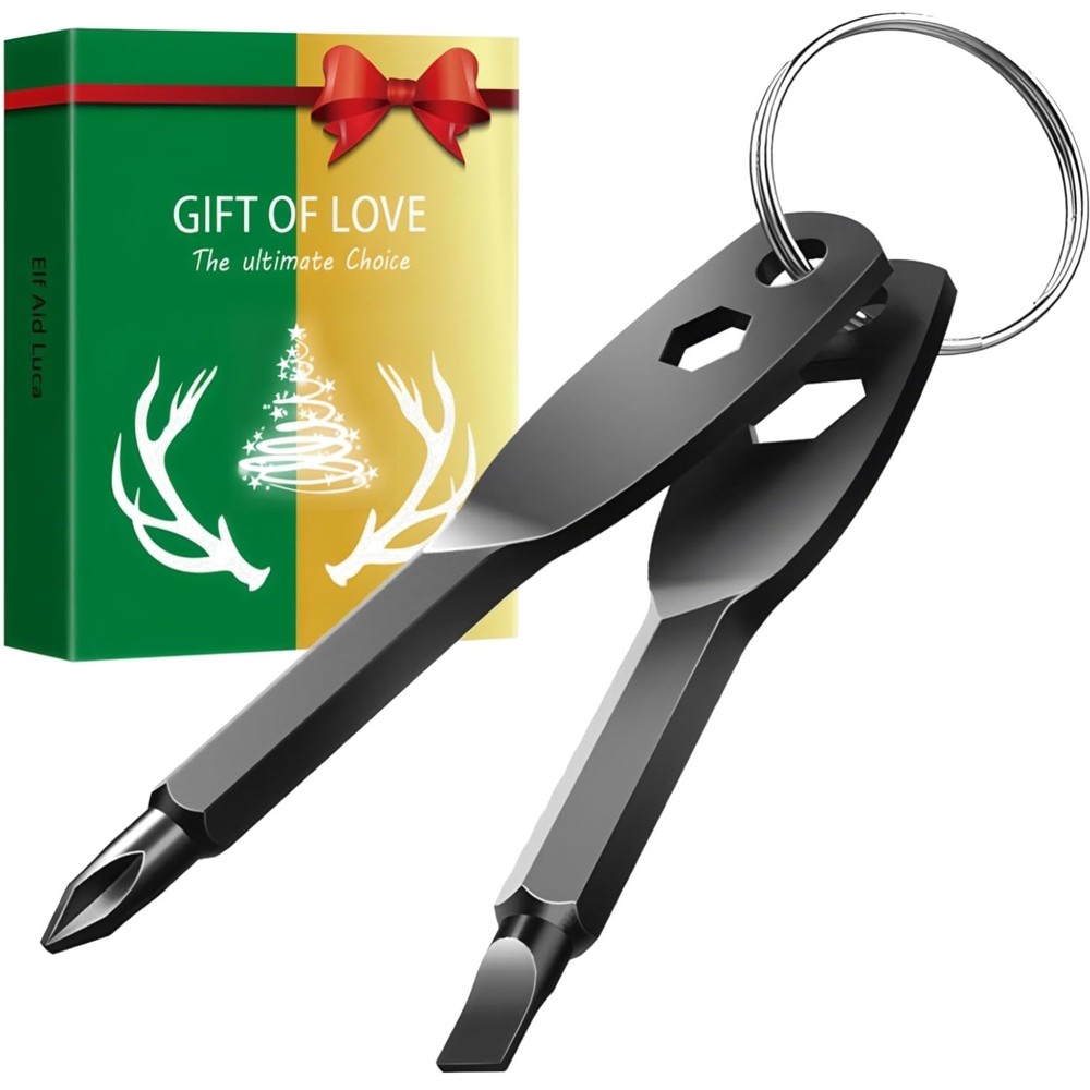 4-in-1 Pocket Screwdriver Keychain Tools Lightweight Stainless Steel Home