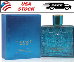 Secret Plus Vintage Heroes Cologne for Men 3.4oz 100ml Eau de Parfum Spray