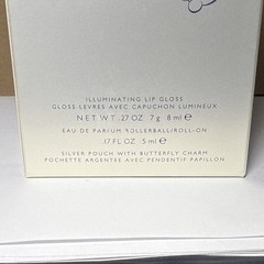 M by Mariah Carey LIP GLOSS, ROLLER PERFUME AND MAKEUP BAG SET, HAPPY HOLIDAYS