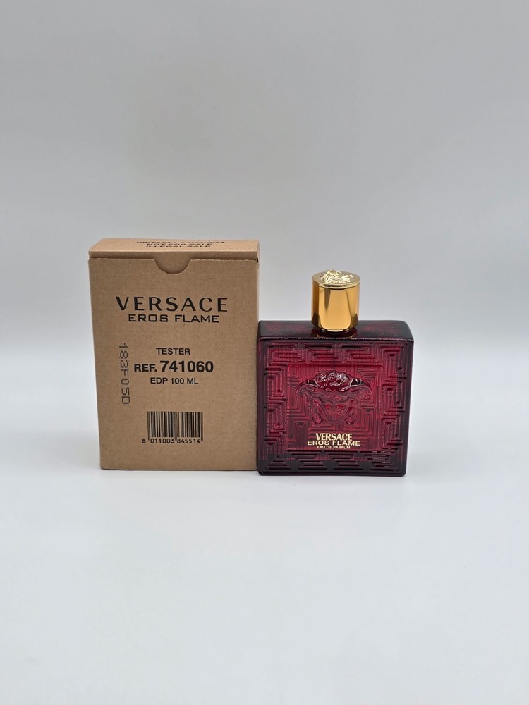 Versace Eros Flame Eau de Parfum 3.4 oz / 100ml Tester Men’s Cologne w/ Cap Auth